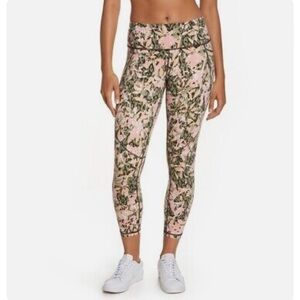 NEW | SWEATY BETTY Power Pocket 7/8 Leggings Green Floral Print XS